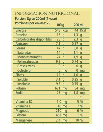 Leche Almendra Veggimilk 200 grs - Aquasolar