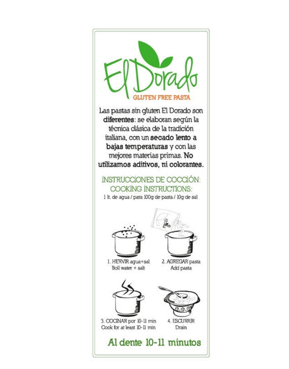 Pasta Fussili Maíz 250 grs - El Dorado