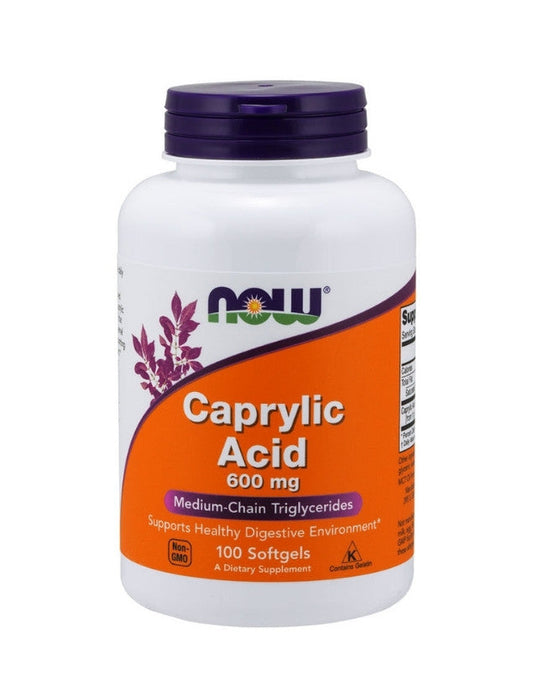 Ácido Caprílico 600 mg - Now