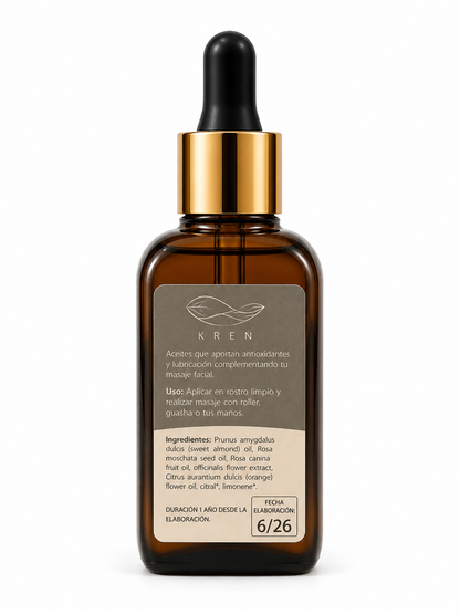 Aceite de Masaje Facial Almendra y Rosa Mosqueta 30 ml