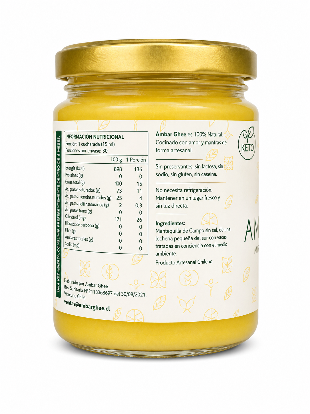 Mantequilla Clarificada Ghee 450 grs