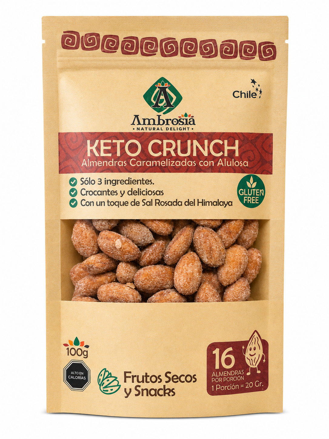 Keto Crunch Almendras Caramelizadas 100 grs