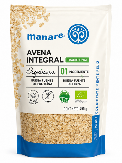 Avena Integral Orgánica 750 grs