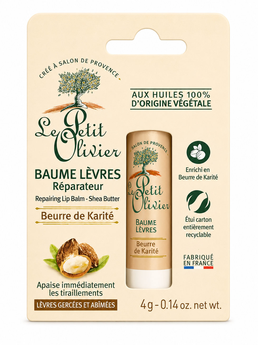 Bálsamo Labial Karité 4 grs