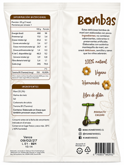 Bombas Maní 20 grs