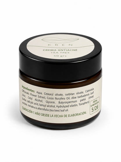 Crema Facial Antiacné Tea Tree 50 grs