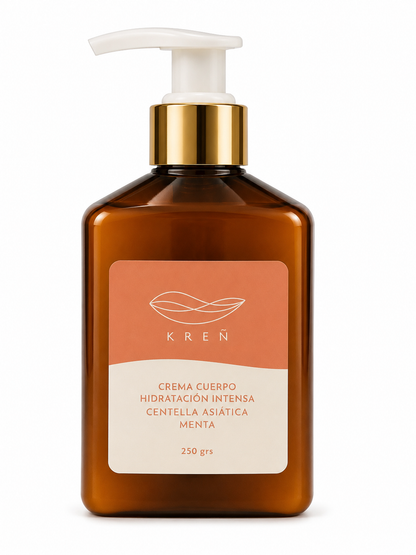 Crema Corporal Hidratación Intensa Centella Asiática y Menta 250 grs