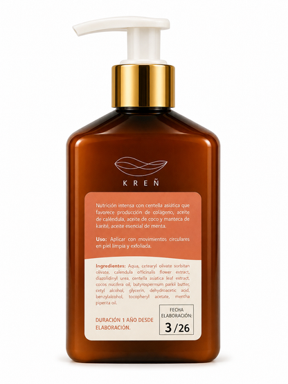 Crema Corporal Hidratación Intensa Centella Asiática y Menta 250 grs