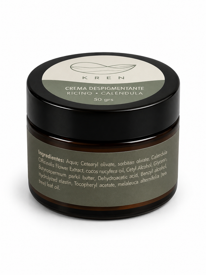 Crema Despigmentante Ricino y Caléndula 50 grs