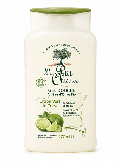 Gel de Ducha Lima con Agua de Oliva Orgánica 270 ml