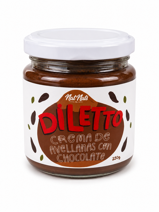 Crema de Avellanas Europeas con Cacao 250 grs