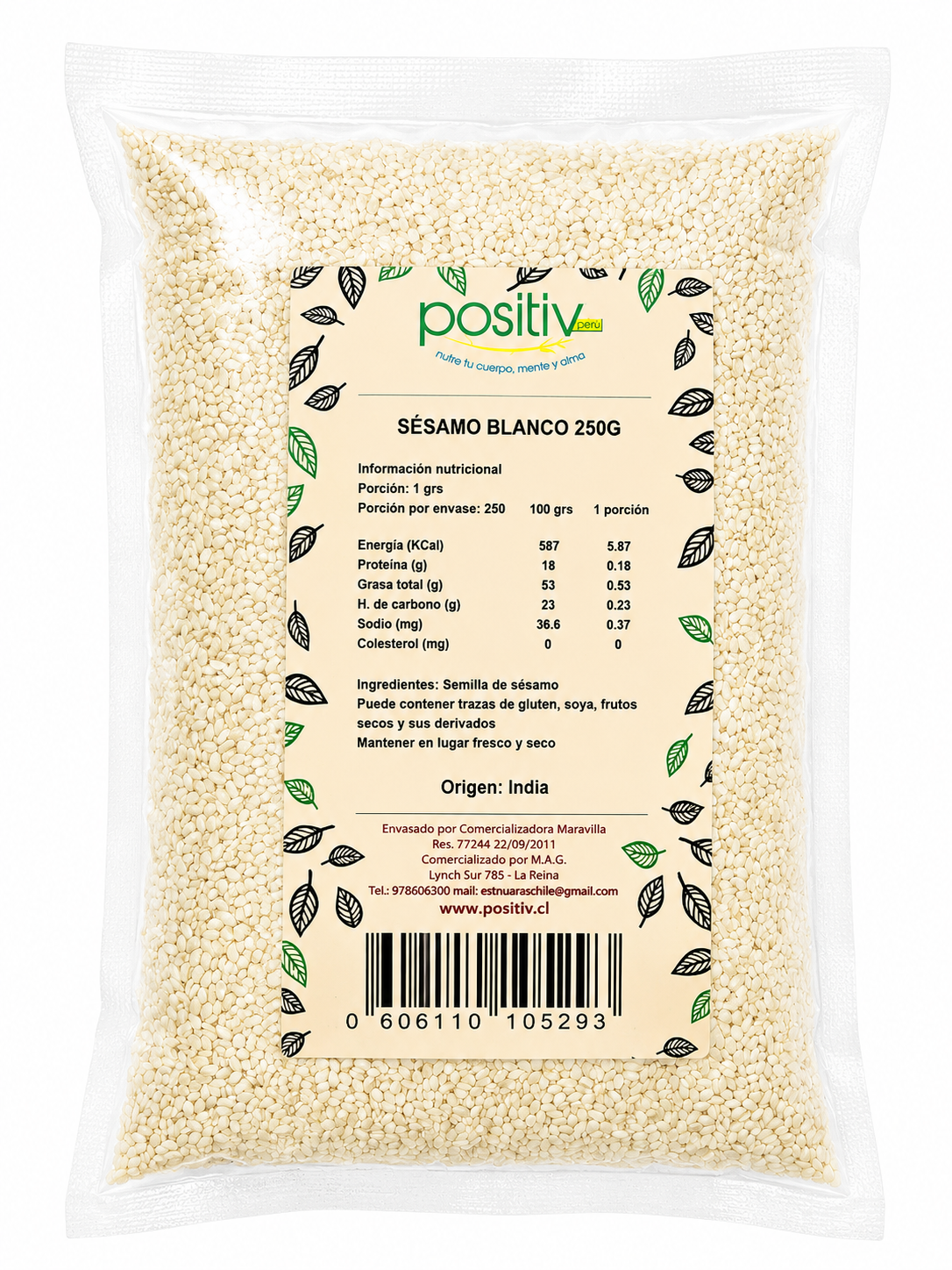 Sésamo Pelado 250 Grs