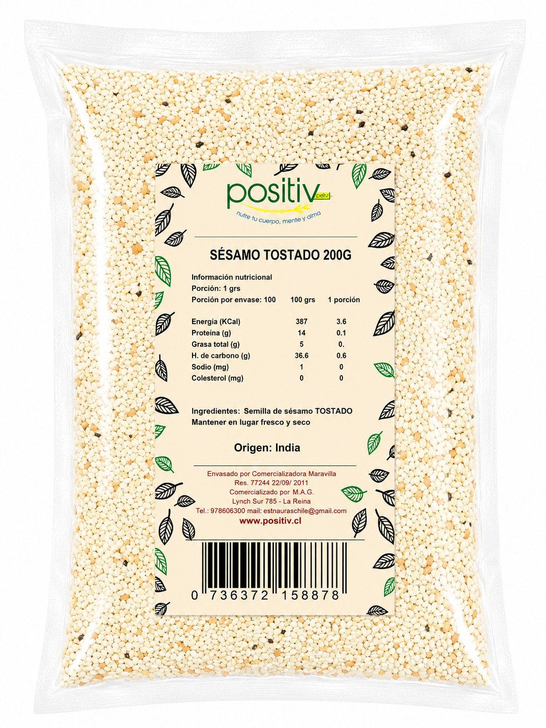 Sésamo Tostado 200 Grs