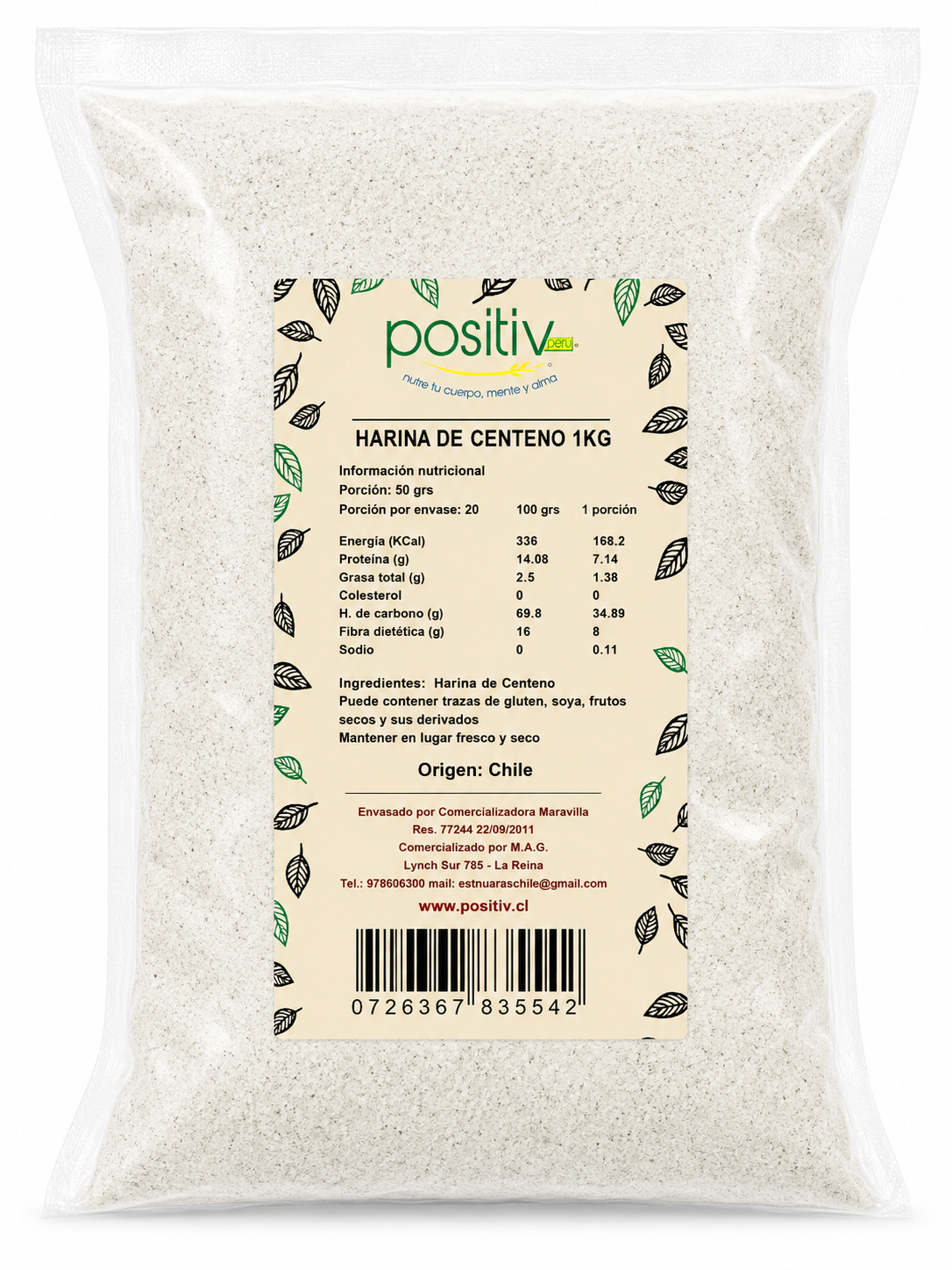 Harina Centeno 1 Kilo