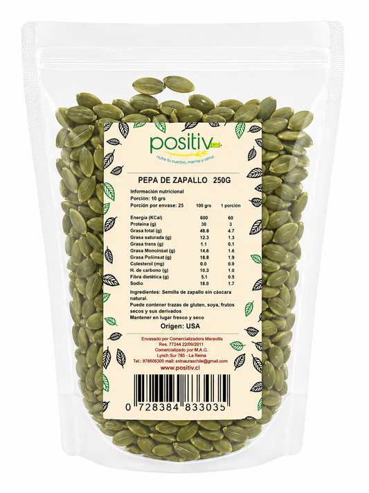 Semilla Zapallo 250 Grs