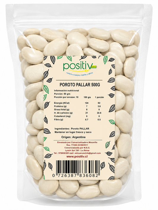 Poroto Pallar 500 Grs