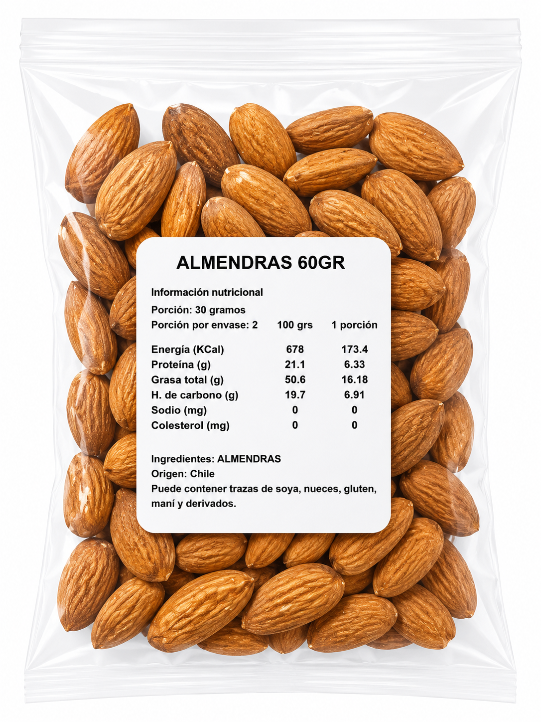 Almendras 60 grs