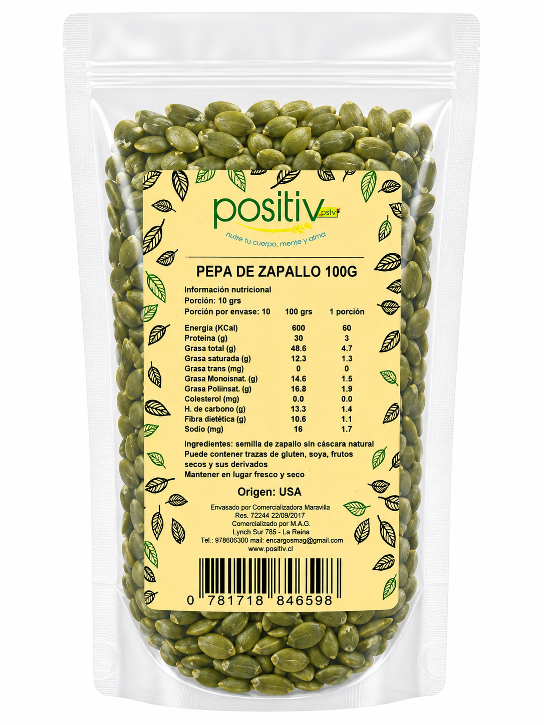 Semilla Zapallo 100 grs