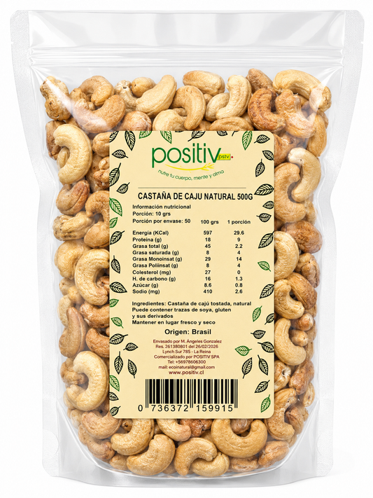 Castaña Cajú 500 grs