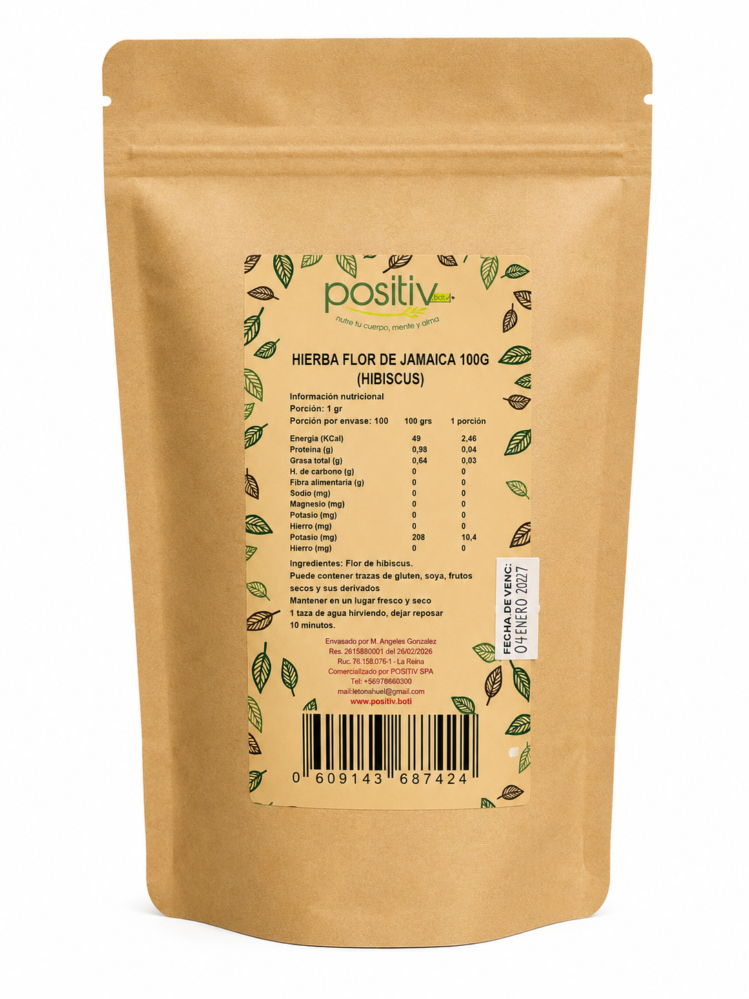 Flor De Jamaica 100 grs