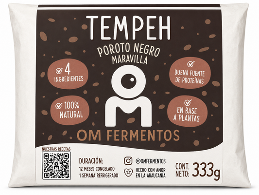 Tempeh Poroto Negro 333 Grs