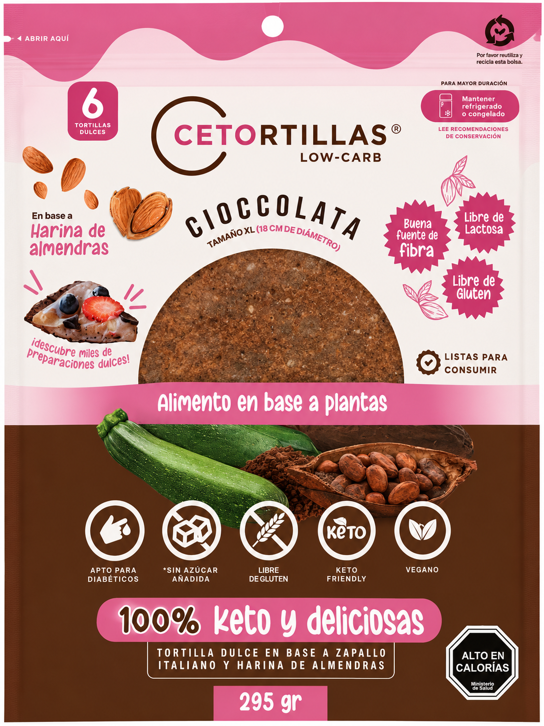 Tortilla Chocolate 6 Unidades