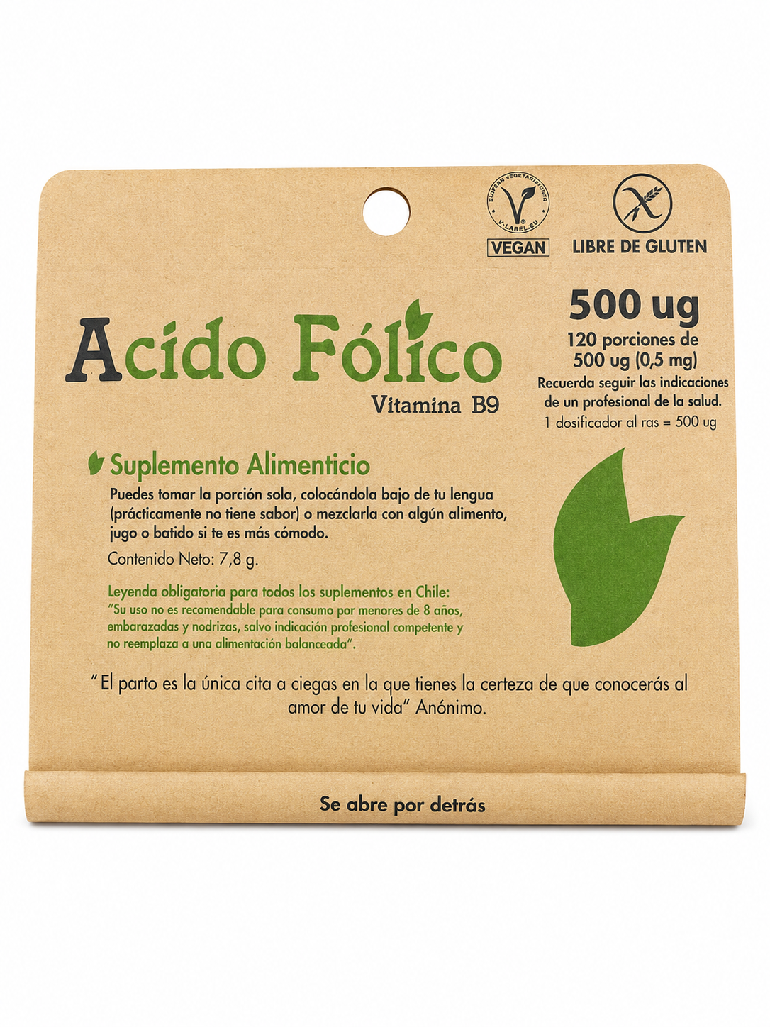 Acido Fólico 500 ug
