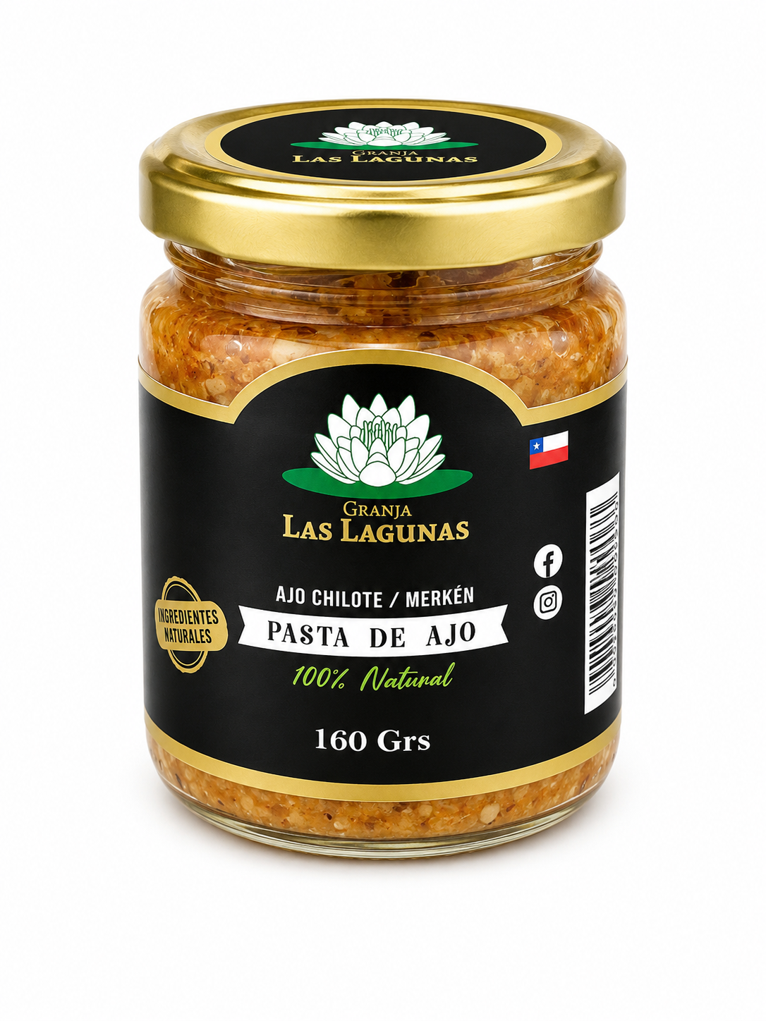 Pasta de Ajo Chilote Merkén 160 Grs