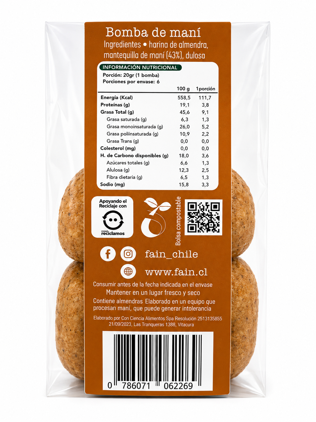 Bomba de Maní 120 Grs