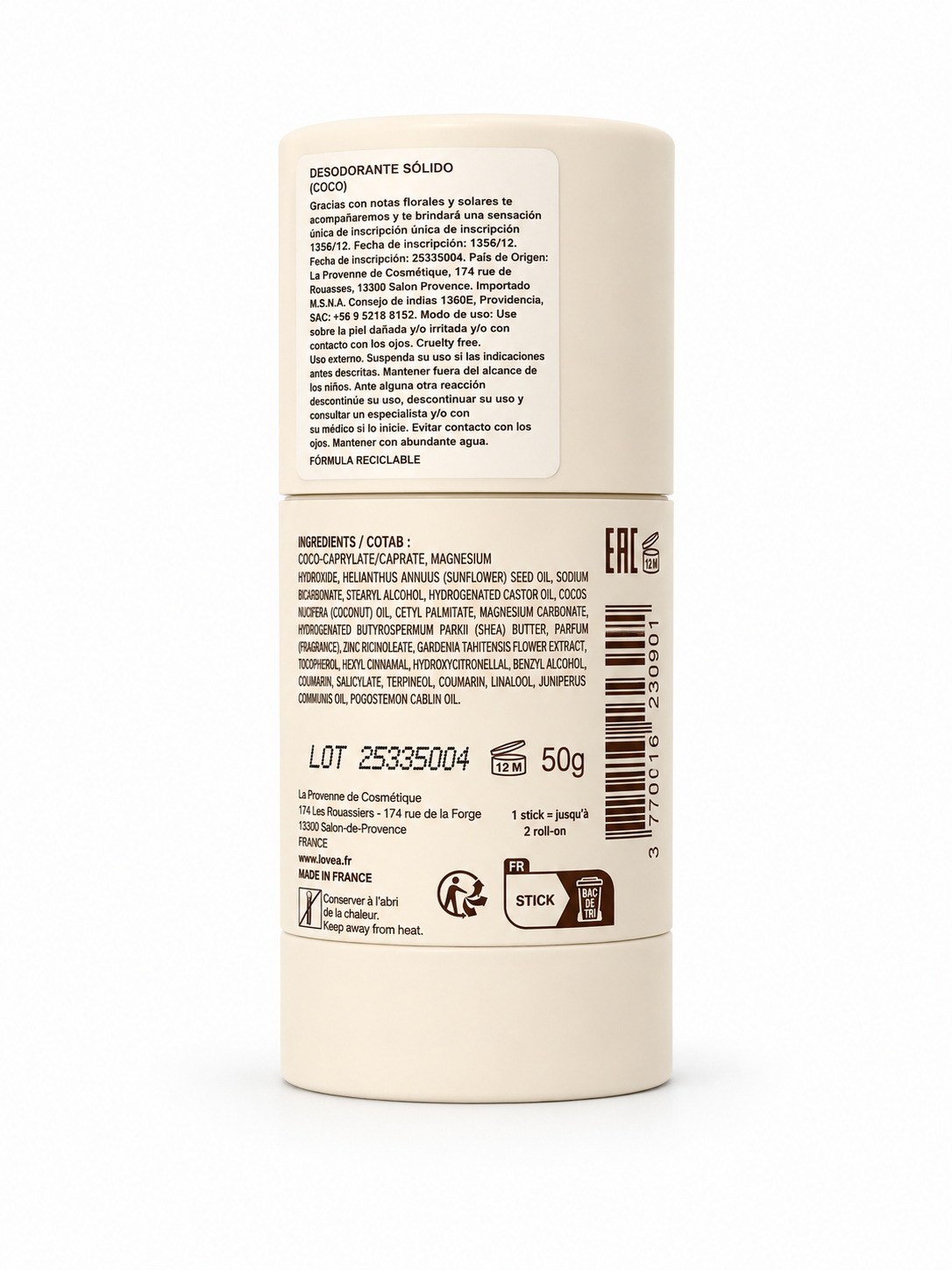 Desodorante Coco 50 grs