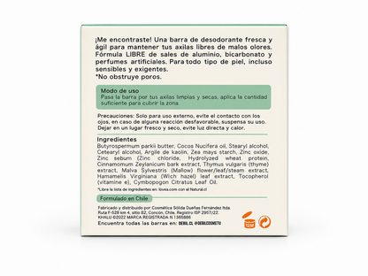 Desodorante Sólido Caolín y Lemongrass 70 grs