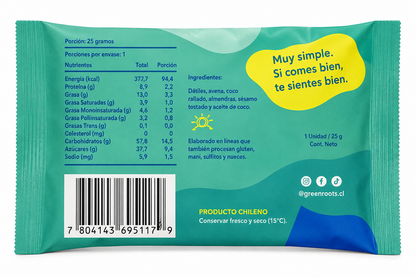 Bolita Energética Crazy Coco 25 Grs
