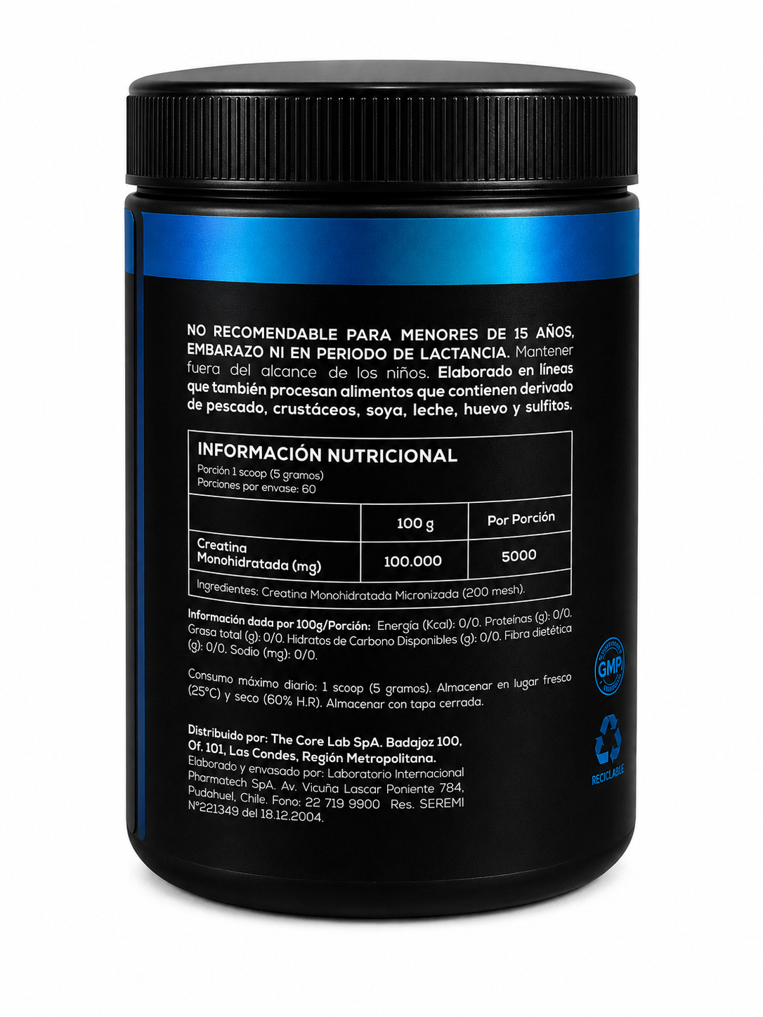 Creatina Monohidratada Micronizada 60 porciones