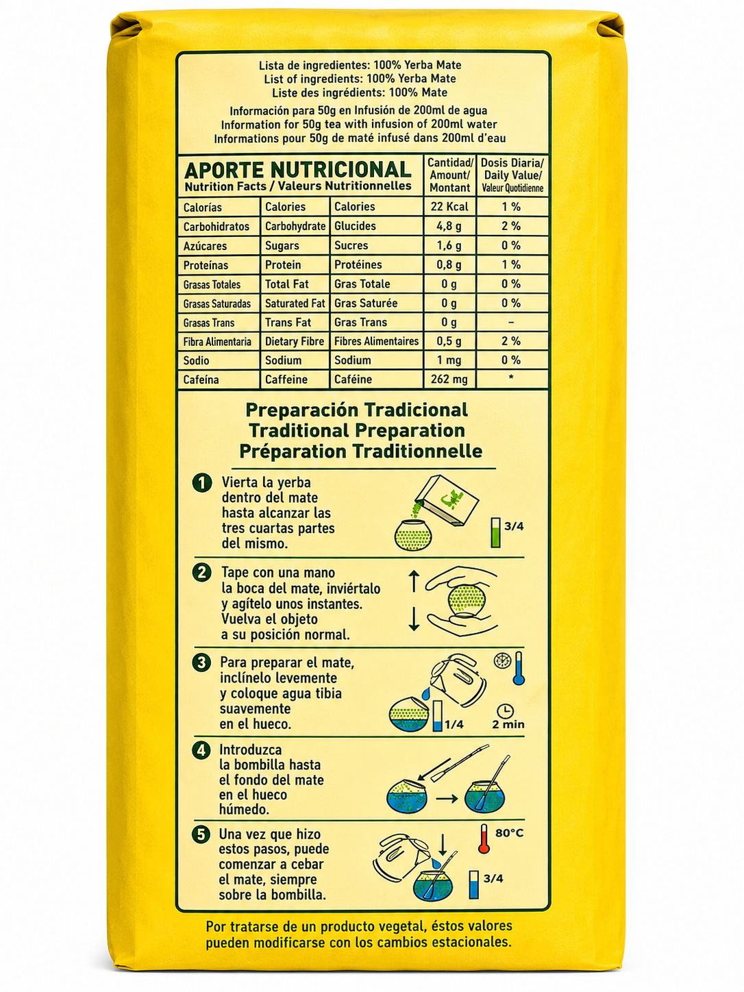 Yerba Mate Palo 500 grs