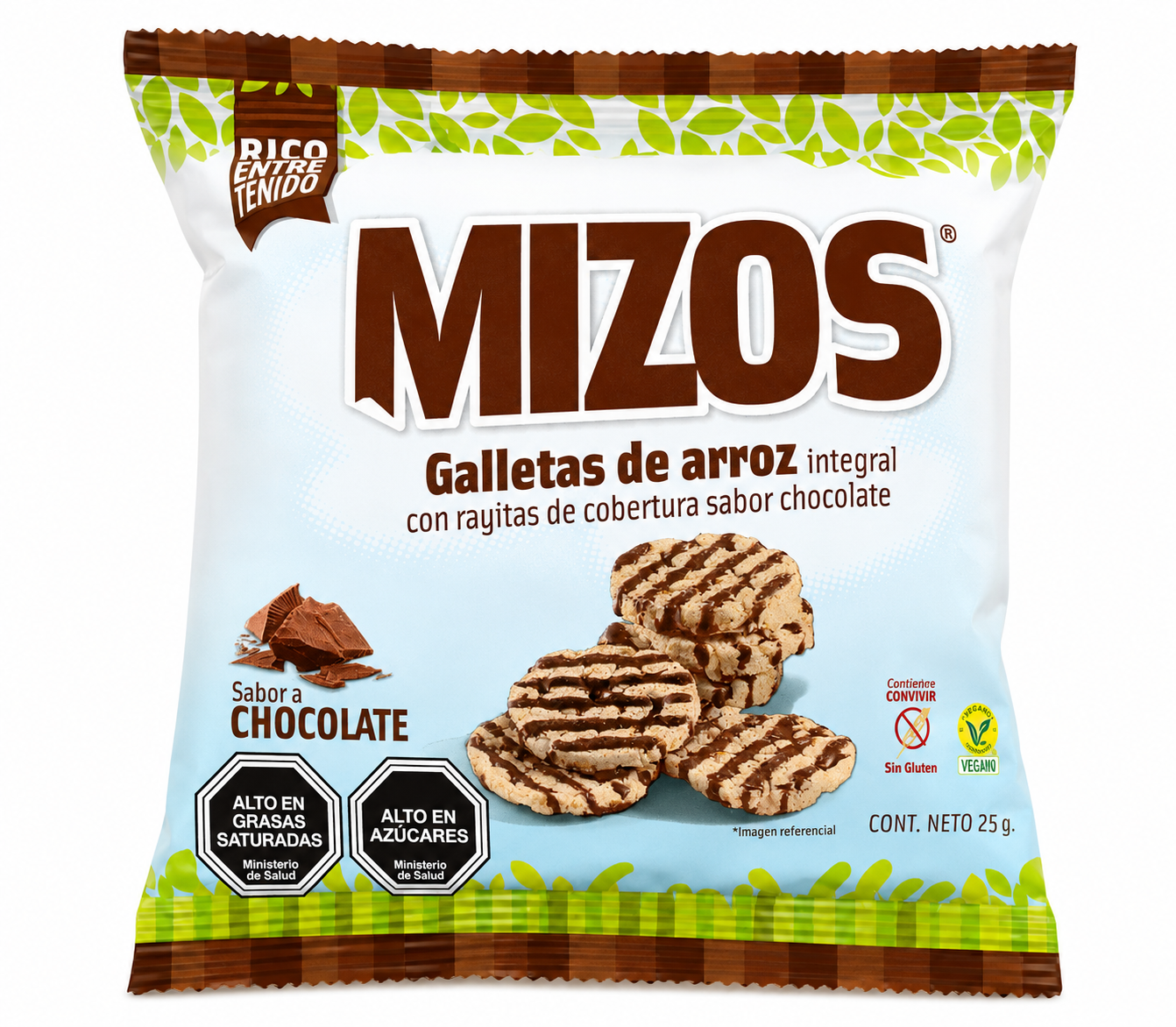 Galleta Arroz Chocolate 25 grs