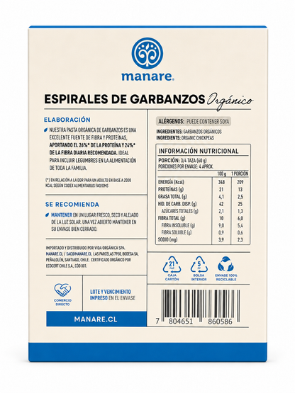 Espirales de Garbanzo 250 grs