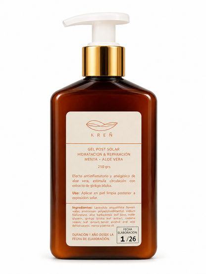 Gel Post Solar Aloe Vera y Menta 250 grs