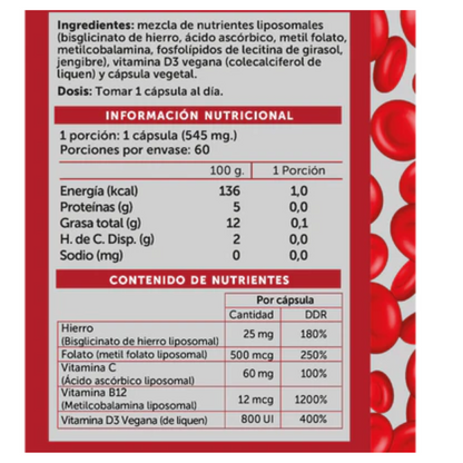 Ironplus 60 cápsulas