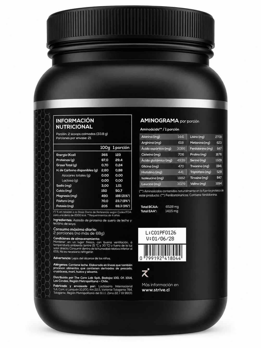 Proteína Isolate 735 grs