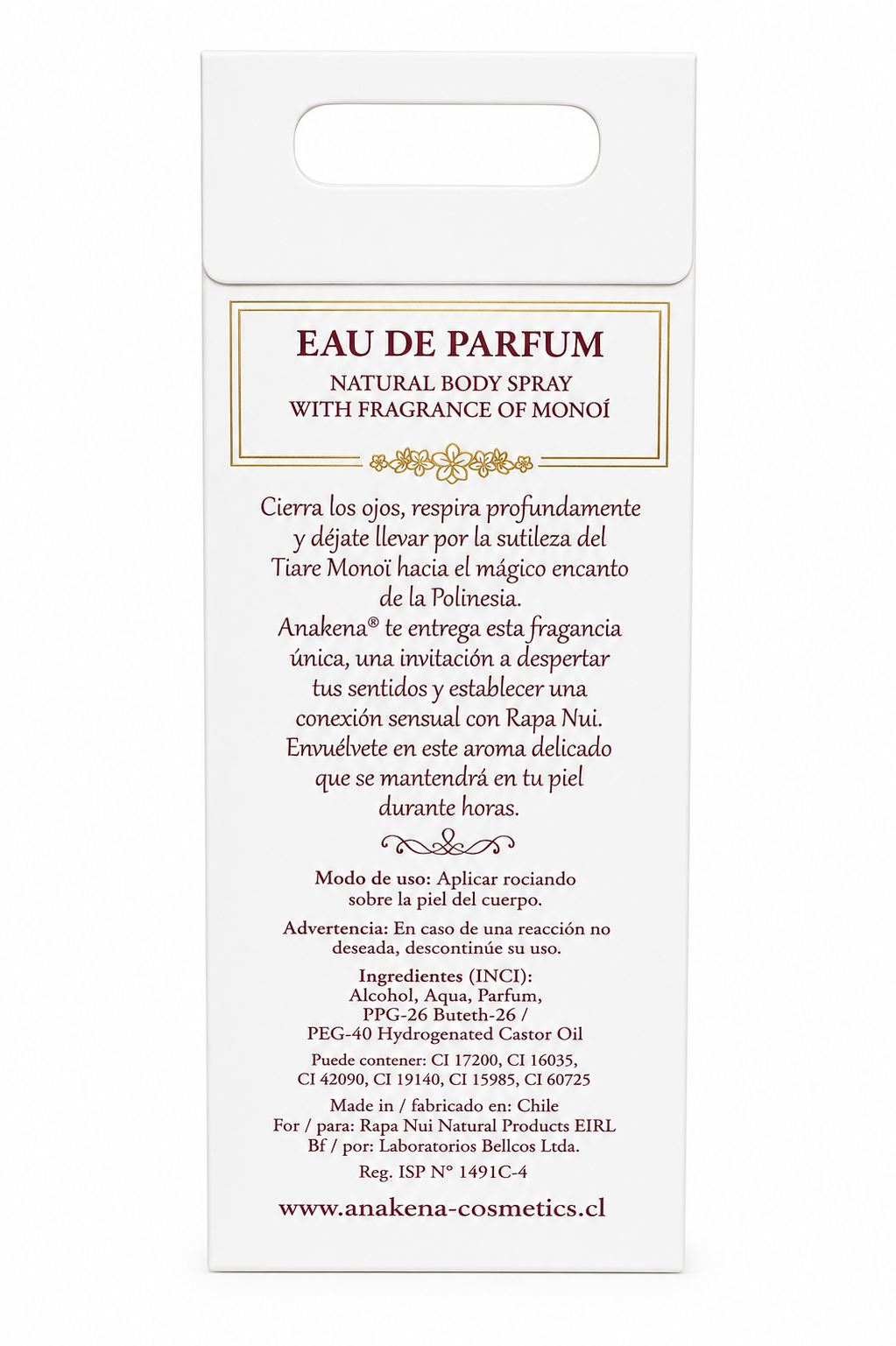 Eau de Parfum Monoi 50 ml