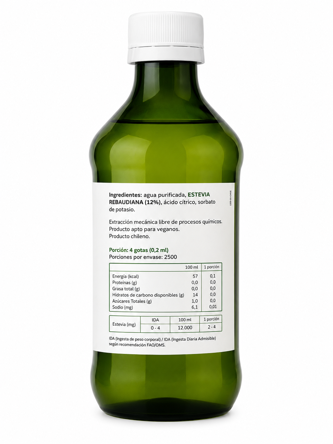 Recarga Stevia Líquida 500 ml