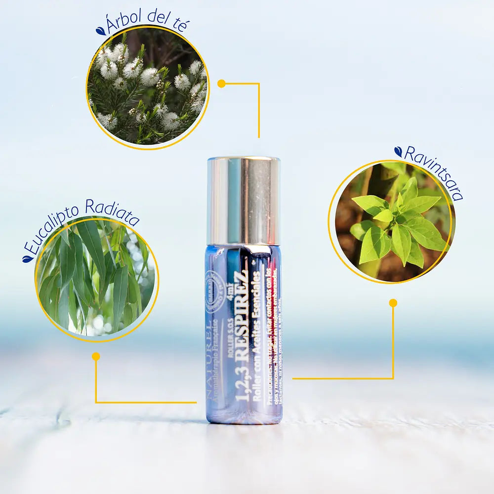 Roller 1,2,3 Respirez 4 ml (respiración y alergias) - Naturel Organic