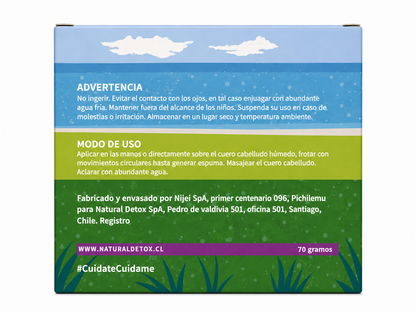 Shampoo en Barra Detox e Hidratante 70 grs