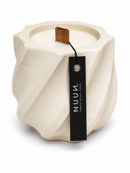 Vela de Cera Soya envase de Yeso 50 ml