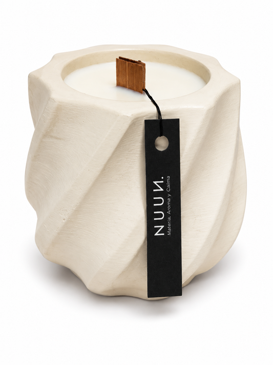 Vela de Cera Soya envase de Yeso 50 ml