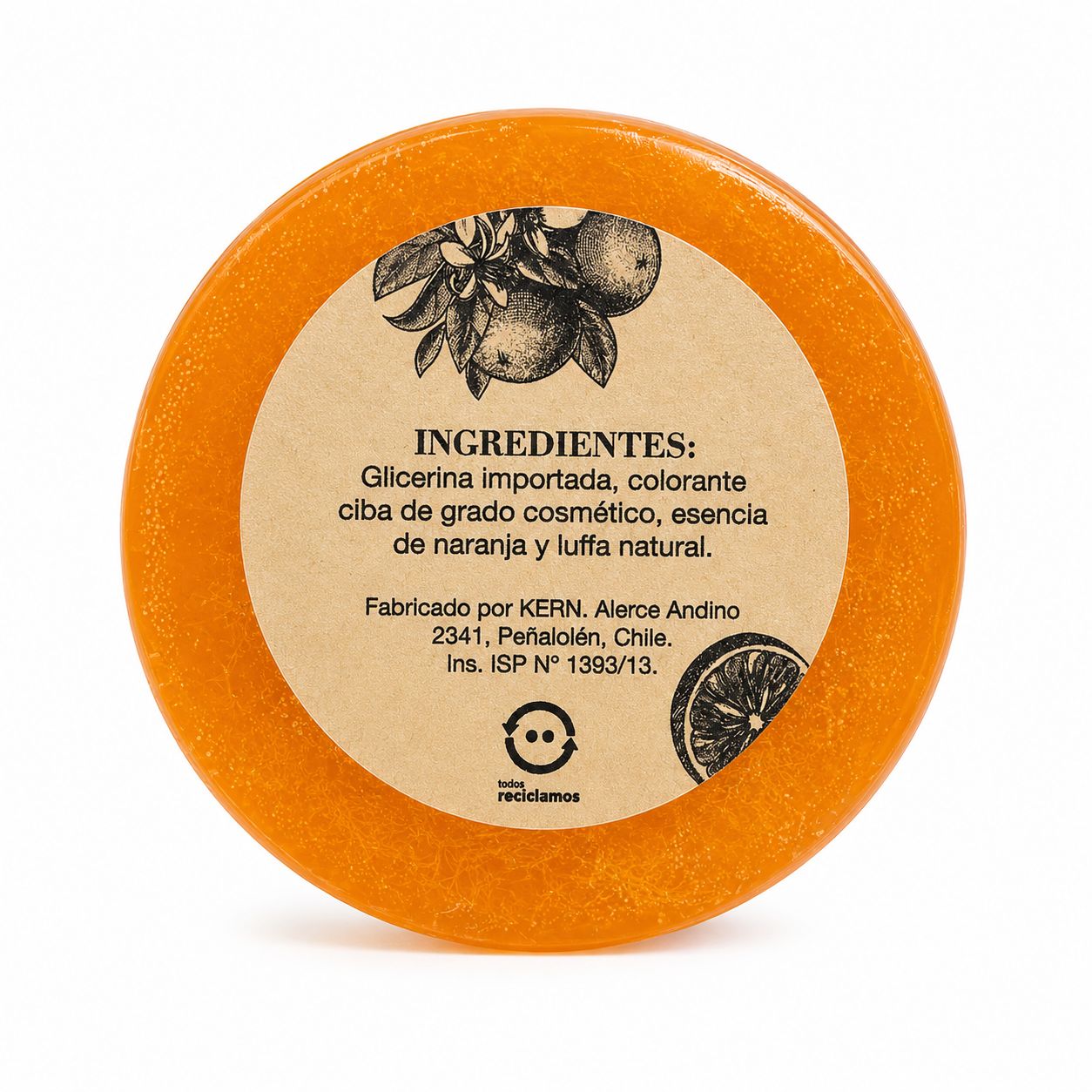 Jabón Luffa Naranja