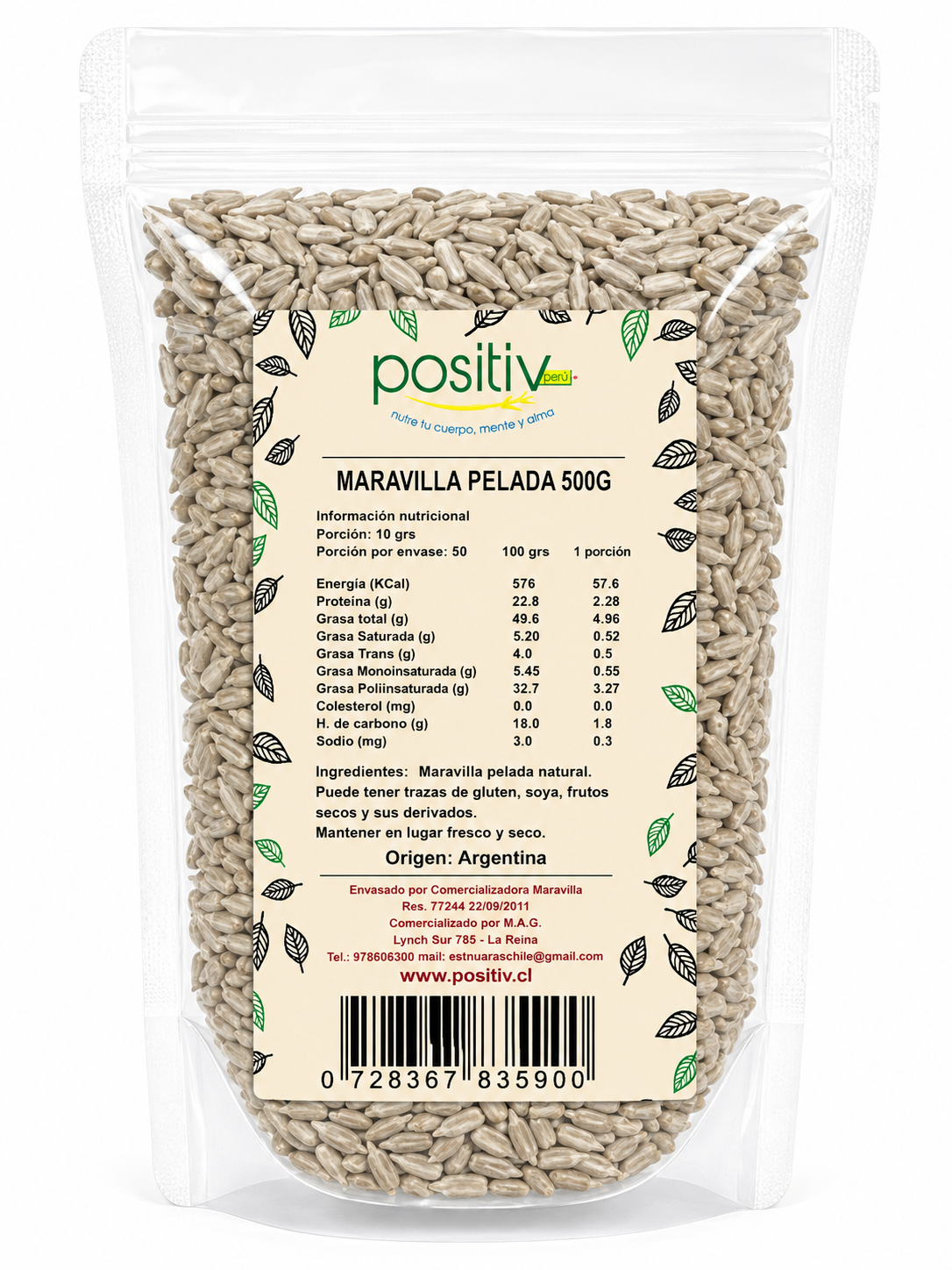Maravilla Pelada 500 Grs
